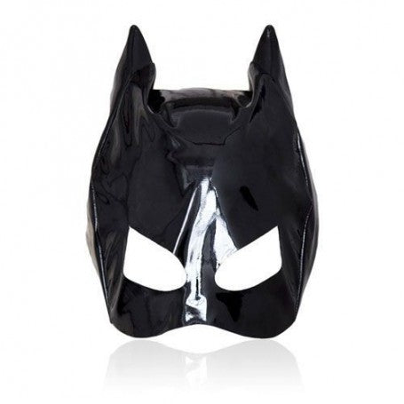 CAT MASK LARGE BLACK MASCHERA FETISH BONDAGE NERO SEXY PER DONNA NEUTRA BOCCA