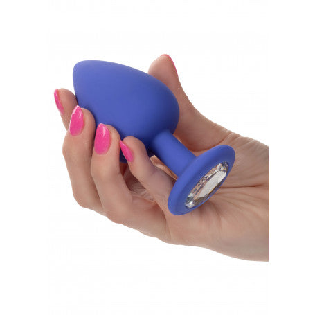 KIT PLUG ANALE CHEEKY GEMS 3 PCS BLU