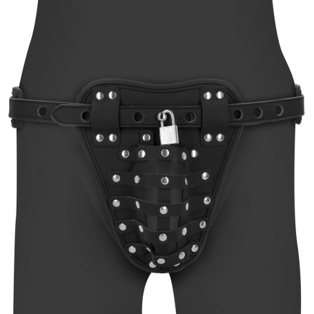 CINTURA DI CASTITÀ UOMO CON LUCHETTO CHASTITY JOCK