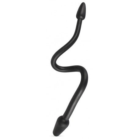 DILDO FALLO DOPPIO PENETRAZIONE VAGINALE ANALE NERO IMPERMEABILE PLUG BLACK