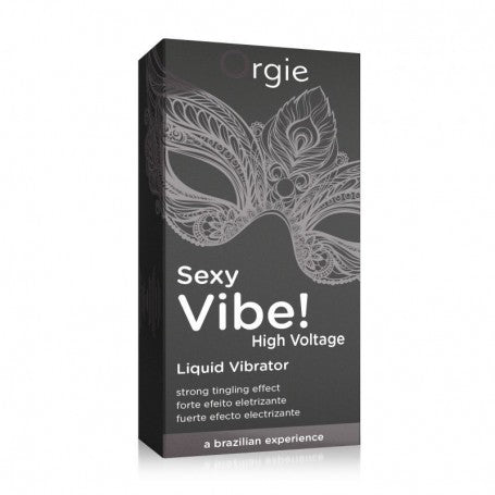 GEL STIMOLANTE LUBRIFICANTE SEXY VIBE HIGH VOLTAGE SALVA PRESERVATIVO ORGIE