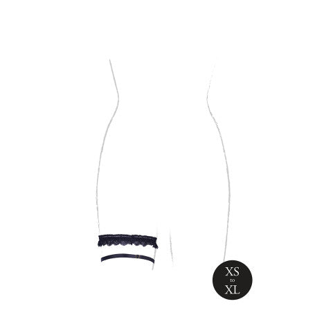 GIARRETTIERA DOPPIA CELESTE