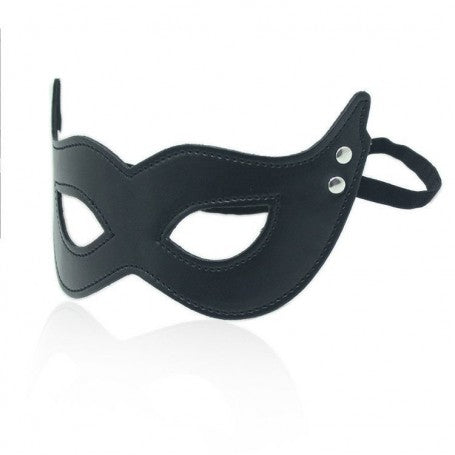 MISTERY MASK BLACK MSCHERA FETISH BONDAGE PER UOMO E DONNA IN PELLE SINTETICA SEXY